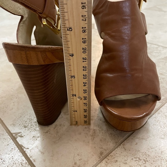 Michael Kors Brown Josephine Wedge Sandal Woman 7 - Picture 7 of 7
